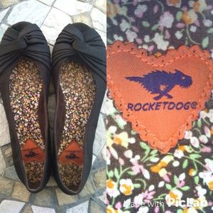 SALE! Rocket Dog Brown Silk Ballet Flats