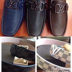 Men's Louis Vuitton Shoes & Belt
