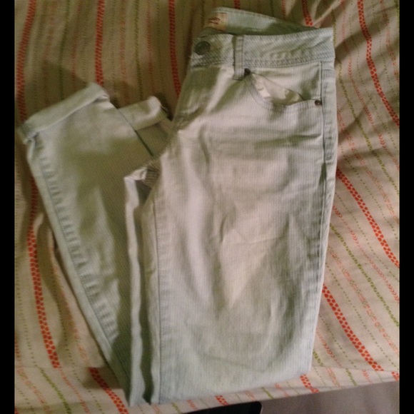 Blue and white striped LEI Jeans