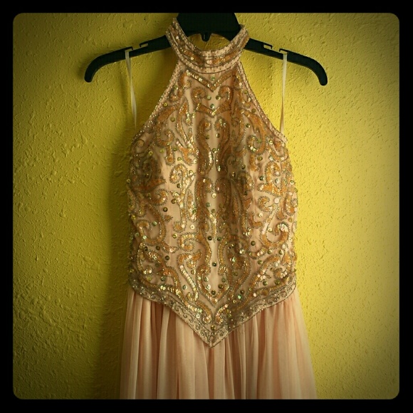 VINTAGE beaded cocktail dress formal gala size 4