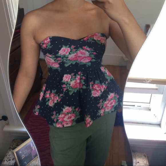 Floral Peplum Shirt