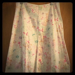 Floral print skirt