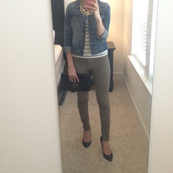 Olive green A&F jeggings