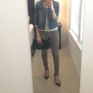 Olive green A&F jeggings