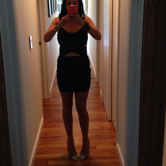 Black cutout dress