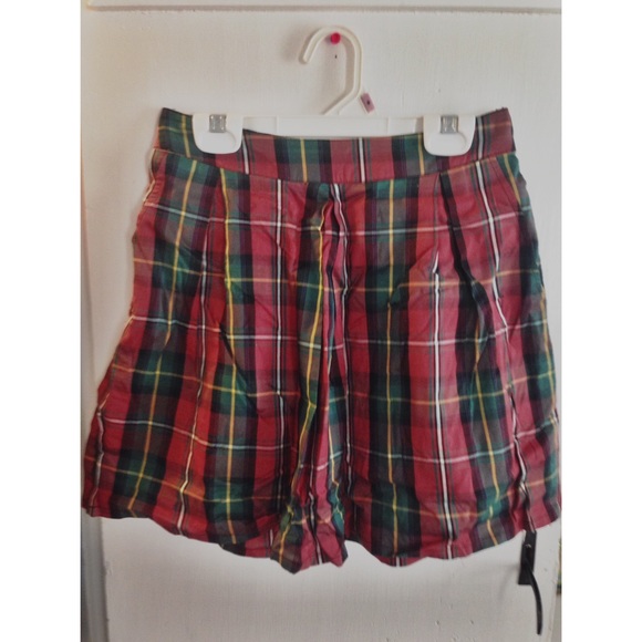 plaid skirt