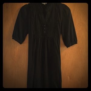 Black 3/4 sleeve short dress