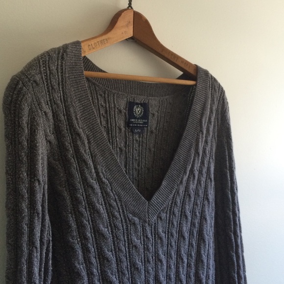 Grey Cable Light Sweater