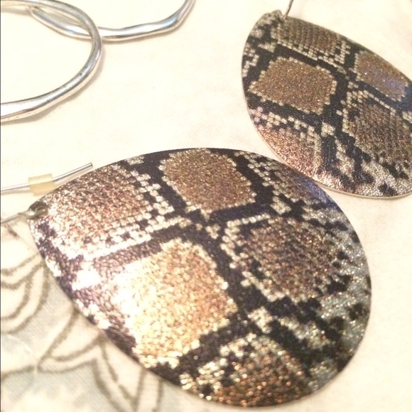Edgy Snakeskin Earrings