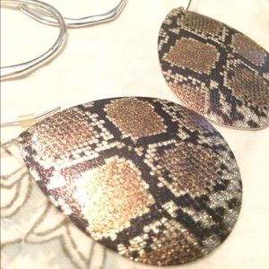 Edgy Snakeskin Earrings