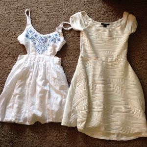 2 white dress bundle $30