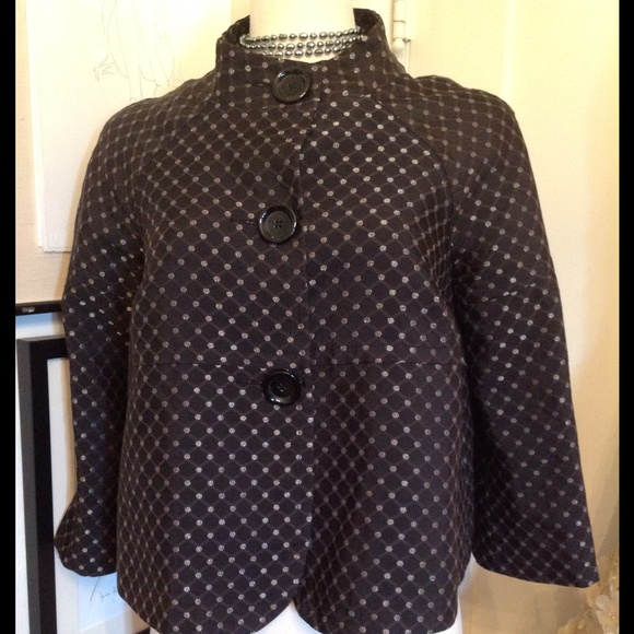 Michael Kors Mad Men Metallic Swing Jacket