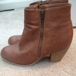 Distressed Brown Booties