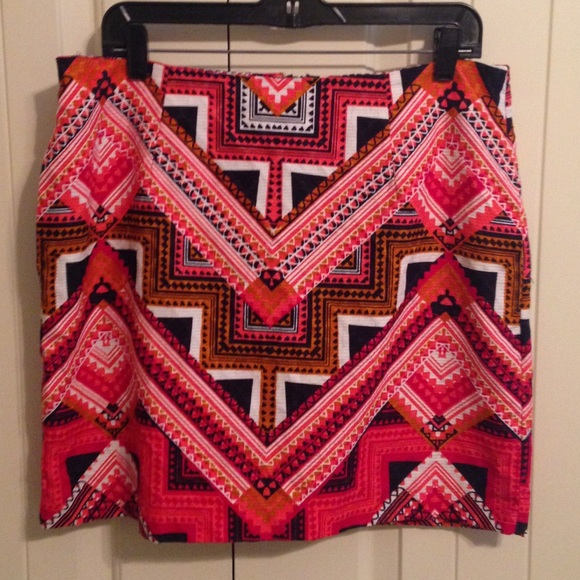 Bright and Bold Print Skirt