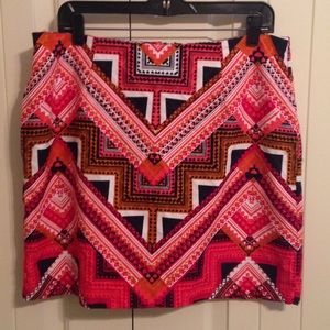 Bright and Bold Print Skirt