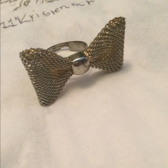 Bow Ring with Adjustable Band!