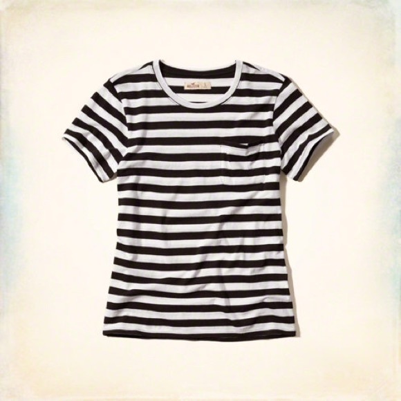 Hollister Top (Navy and White)