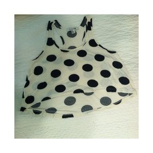 Polka dot crop top
