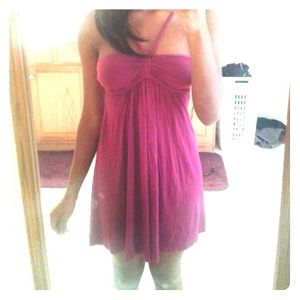 Plum Halter Dress