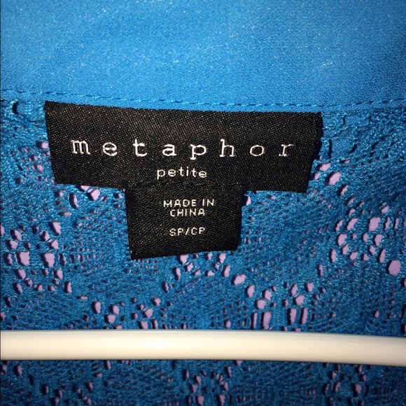 Blue collared tank - Picture 3 of 4