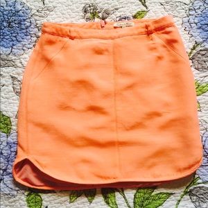 Madewell Electric Pink Tux Skirt