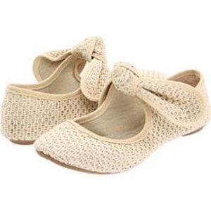 Brand new Big Buddha knotted bow flats