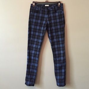 Forever 21 blue and black plaid pant