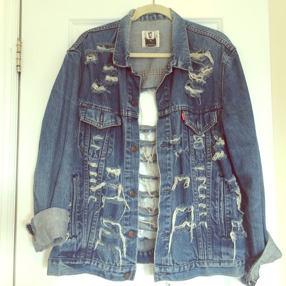 Destroyed Denim Jacket