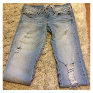 Hollister light wash skinny jeans