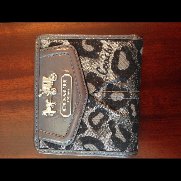 Coach Ocelot Print Small Wallet