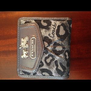 Coach Ocelot Print Small Wallet