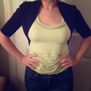 XS Black Bolero Jacket - White House Black Market