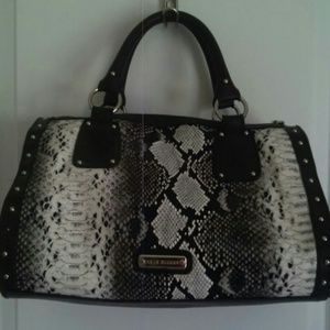 Black and white snake skin print Steve Madden bag