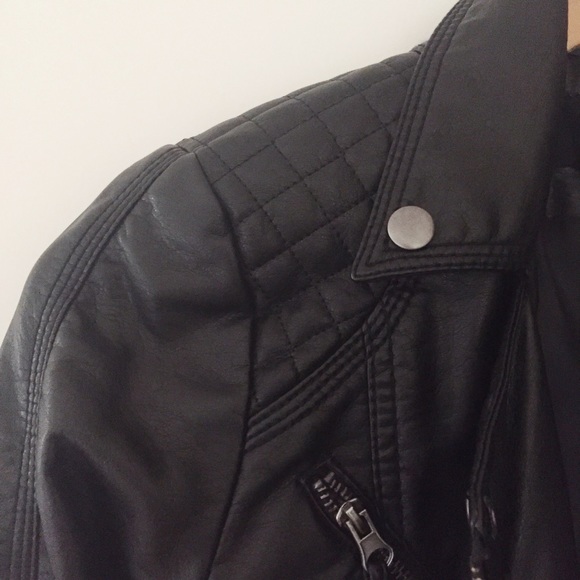 NWOT Faux Leather Jacket - Picture 2 of 3