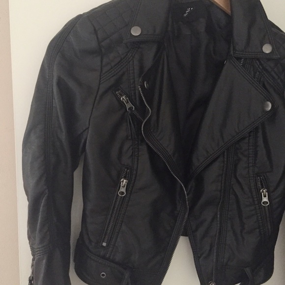 NWOT Faux Leather Jacket - Picture 3 of 3