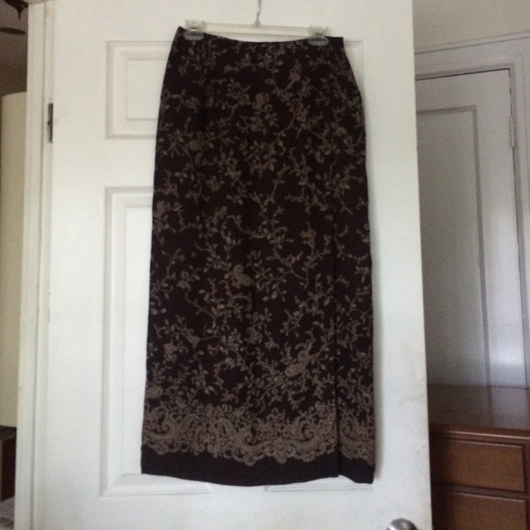 Talbots Dresses & Skirts - Talbots silk over wrap maxi skirt