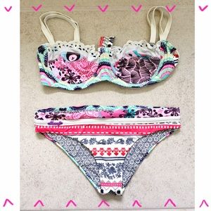 Maaji lace trim bikini set