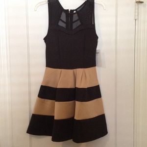 Cocktail dress. NWT! Black and nude