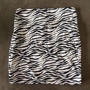 Zebra skirt