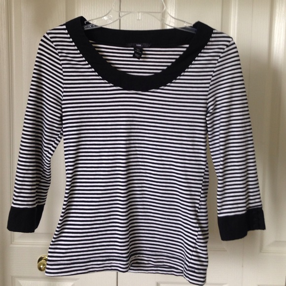 H&M Long Sleeve Stripped Shirt - Picture 1 of 4