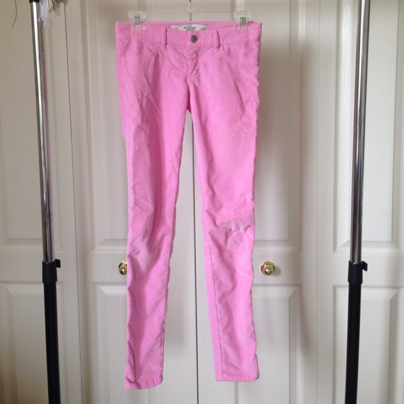A&F Pink Corduroy Jeans
