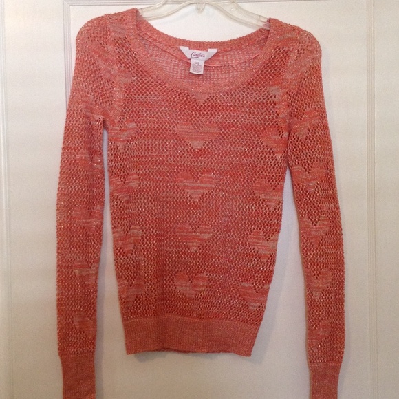 Heart sweater worn once