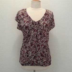 Multicolor Paisley Shirt w/Lace Backing