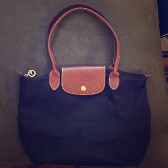 Longchamp Le Pliage small black nylon tote