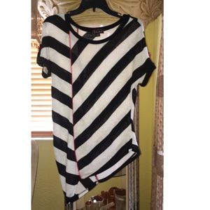 Black and white stripped top