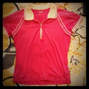 Pink lizgolf shirt
