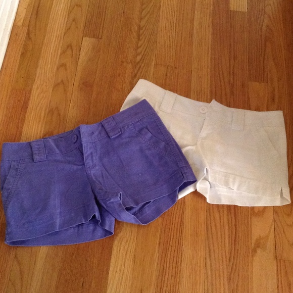 Soft material shorts. Both included in sale.