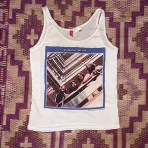 H&M brand the Beatles "Blue Album" tank top