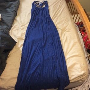 Royal blue maxi dress