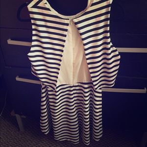 Black and white striped forever 21 dress